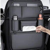 Car Seat Organizer – Faux Leather Backseat Storage with Cup Holder